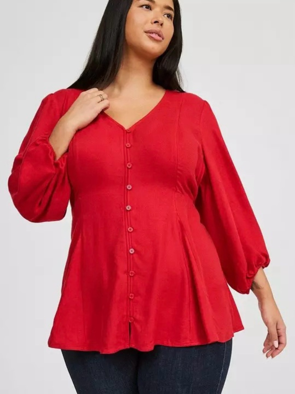 Torrid Fit And Flare Softest Flannel Tunic